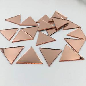 Rose Gold Triangular Mosaic Tiles – 100 Pieces