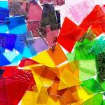 Colorful Irregular Transparent Stained Glass Tiles