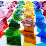 Colorful Irregular Transparent Stained Glass Tiles