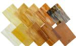 Amber Stained Glass Sheets - 10 Pack