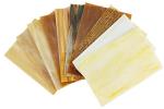 Amber Stained Glass Sheets - 10 Pack