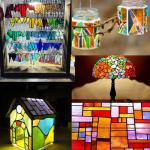 Colorful Irregular Transparent Stained Glass Tiles