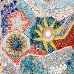 Emerald Teardrop Flower Mosaic Tiles, 500g