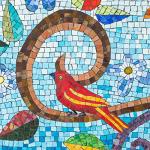 Red Glitter Crystal Mosaic Tiles - 55 Pieces