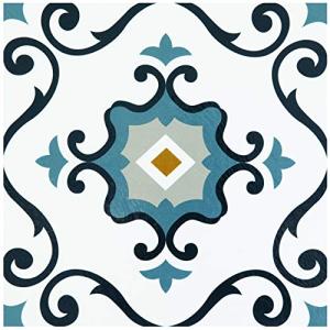 Retro Peel and Stick Vinyl Floor Tiles - 10 Pack