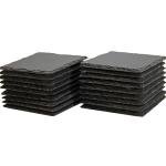 Yousonew 18 Pack 4x4 Black Slate Coasters