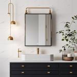 WAPANE Peel and Stick Tile Shower Waterproof Marble Tiles Wall Panels, 11.8"x11.8" Self-Adhesive Backsplash Tile, 10 Pack