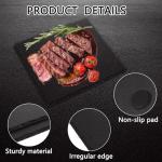 4 PCS 11x11 Inch Slate Cheese Board Set