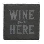 Yousonew 18 Pack 4x4 Black Slate Coasters