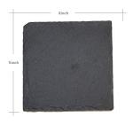 Yousonew 18 Pack 4x4 Black Slate Coasters
