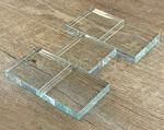 CleverDelights 3" Square Glass Tile