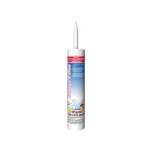 MAPEI Mapesil T Plus 100% Silicone Sealant, Waterproof & Flexible Caulk, Color-Matched to MAPEI Grout, Interior & Exterior Use, Tile, Bathroom, DIY, 10.1 oz Tube, Frost