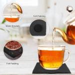 68 Pieces Slate Coasters, Dhfsleo Size 4 x 4 inch Black Coasters Stone Coaster Set, Square，Perfect for use in Your Home, Office, Kitchen,bar,Christmas or Anywhere.