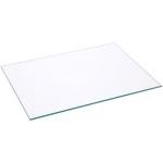Plymor 6" x 8" Rectangle, 3mm Thick Non-Beveled Clear Glass