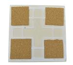 6 Ceramic White Tiles Glazed 6 x 6 with Cork Backing Pads, DIY Make Your Own Hot Plate, Painting Projects, Decoupage