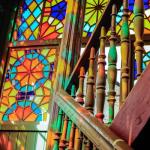 PATIKIL 4 x 6 Inch Transparent Stained Glass Sheets, 2 Sheets Mosaic Glass Variety Pack Tiles for Art Supplies Crafts Projects, Camel Brown