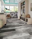 MSI McKenna 7 in. x 48 in. Luxury Vinyl Flooring, Rigid Core Planks, LVT Tile, Click Lock Floating Floor, Waterproof LVT, Wood Grain Finish, Digby Gray-Dark, 23.77 Square Feet