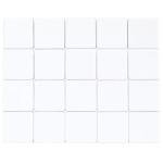 CleverDelights 1" Square Glass Tiles - 100 Pack - Clear 1 Inch Craft Tiles
