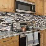 Tiwoos Thick Peel and Stick Tile Backsplash 12"x12" Self Adhesive Marble Tiles for Kitchen and Bathroom Wall (10-Sheet,Brown)