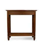 Leick Home 10059 Rustic Slate Tile Hall Console Sofa Table with Shelf, Rustic Oak