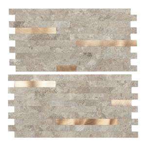 Art3d 20-Sheet Peel and Stick Collage Tile for Kitchen Backsplash - Ecru Slate