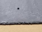 Natural Stone Slate Tile, Dark Gray, 20" x 12" with Pre-Drilled Mounting Holes for Roofing Pack of 2