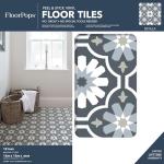 FloorPops FP2944 Sevilla Peel & Stick Floor Tiles, Multicolor