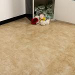 Alow Peel and Stick Floor Tile Yellow, Peel and Stick Flooring Waterproof, Marble Vinyl Flooring for Kitchen Toilet、Laundry Room and More (11.8inX11.8in 10pcs)