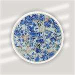 Yuvori 1.1 lbs Blue and White Irregular Porcelain Mosaic Tiles, DIY Handmade, Bathroom, Living Room, Kitchen Backsplash, Outdoor (Mix Color, Medium)