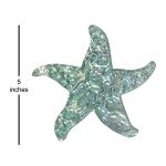 Aquatic Custom Tile Starfish Glass Swimming Pool Step Marker Mosaic (5", Aquamarine) (2 Pack)