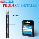 10 pcs 1/4" Diamond Drill Bits for Tile, Porcelain, Ceramic, Granite, Marble, Stone, Glass, Dry Drilling Tile Drill Btis with Storage Case and 1/4" Round Shank