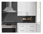 Tenedos Black Porcelain Herringbone Matte Finish Mosaic 1x3 inch Wall Tile Backsplash for Bathroom Shower, Kitchen, Fireplace, on 12x12 Mesh for Easy Installation (Box of 10 Sheets)