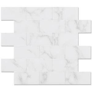 Avant Decor 8 Tiles | Vinyl Subway Tile | Peel and Stick Kitchen Backsplash Stick On Wall Easy DIY Installation 11.61" x 10"