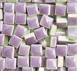 PINUO&KE 200 Pieces / 200 g Square Shapes 1x1 cm Square Ceramic Mosaic Mosaic Tiles for Crafts, Colorful Stained Glass Pieces for Mosaic Projects - Dark Purple