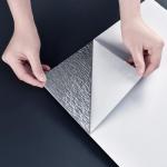 Haimin Wall Panels Peel and Stick 10 Pieces 23.6x11.8in (19.4 Sq. Ft. Coverage) Lightweight Backsplash Marble Look Tile (not Real Marble) Ideal for Kitchen Bathrooms Living Rooms Bedrooms (Black-JGH)