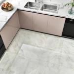 WESTICK 20 Pcs Bathroom Marble Floor Tiles Peel and Stick Waterproof 12" x 12" Self Adhesive Vinyl Flooring Peel and Stick Floor Tile Removable Vinyl Stick on Tile for Bedroom Kitchen Living Room