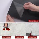 WESTICK 20 Pcs Bathroom Marble Floor Tiles Peel and Stick Waterproof 12" x 12" Self Adhesive Vinyl Flooring Peel and Stick Floor Tile Removable Vinyl Stick on Tile for Bedroom Kitchen Living Room