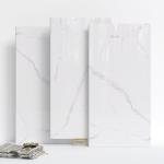 10-Pack Peel and Stick White Marble Wall Panels (11.8" x 23.6") – 19.4 Sq. Ft. Waterproof PVC Tiles for Kitchen, Bathroom, Living Room & Accent Walls – Heat-Resistant Self-Adhesive Backsplash Tiles