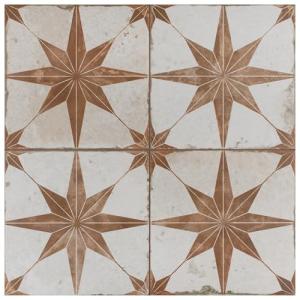 Merola Tile Kings Star Oxide 17-5/8" x 17-5/8" Ceramic Floor and Wall Tile