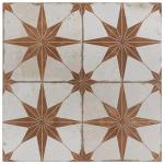 Merola Tile Kings Star Oxide 17-5/8" x 17-5/8" Ceramic Floor and Wall Tile