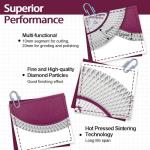 QUEFORET Diamond Cutting Grinding Disc 5 Inch (125mm) - Saw Blade for Cutting and Polishing Porcelain Ceramic Tile Marble Artificial Stone, with a 7/8 to 5/8 Inch Washer for Angle Grinder