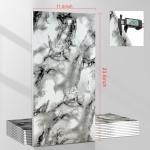 Wall Panels Peel and Stick，PVC Imitation Artificial Marble Tiles Sticker，10 pcs 23.6" L x 11.8" W，Heat-Resistant Backsplash Tile，Ideal for Kitchen Bathrooms Living Rooms Bedrooms.