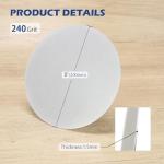 SCOTTCHEN Diamond Grinding Disc, 8” (200mm),No Center Hole,Flat Lap Disk Polishing Discs -240 Grit,Sanding Grinding Disc for Gemstone, Tile, Porcelain, Glass & Metal Polishing