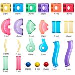 Learn & Grow Magnetic Marble Run Expansion Pack - 85PCs Ultimate Marble Race Track, Magnet Tiles Accessories, Magnetic Ball Track, STEM Building Toys - Construction Toys for Toddlers & Kids Age 3+