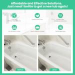Jungarian Tub and Tile Paint, Bath Paint for Tub, Touch Up Paint Pen for Scratches & Spots, Quick Dry Porcelain Repair Kit for Sinks, Marble Countertop, Enamel and Toilets, Semi-gloss Cream, 1.5oz