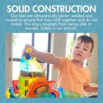 Learn & Grow Magnetic Marble Run Expansion Pack - 85PCs Ultimate Marble Race Track, Magnet Tiles Accessories, Magnetic Ball Track, STEM Building Toys - Construction Toys for Toddlers & Kids Age 3+