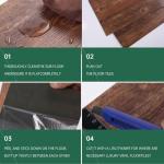 VallisCo Peel and Stick Vinyl Flooring 36 Pack 54 Sq.Ft, Waterproof Vinyl Flooring Peel and Stick for Office, Living Room, Bathroom, Kitchen - Unique Design, Easy to Install Floor, Brown
