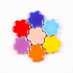 200g Ceramic Mosaic Tiles Pieces, Heart Star Oval Round Flower Shape Mosaics for Crafts Bulk,Student Adults Mosaic Kits Making (Flower Mix)
