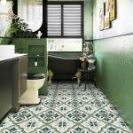 Alow Peel and Stick Floor Tile, Peel and Stick Flooring Self Adhesive, Waterproof Vinyl Flooring Suitable for Bathroom, Kitchen(11.8x11.8In, 10PCS)