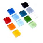 ZWCT 200g/240pcs Colored Glass Mosaic Tiles, DIY Making Creative Glass Mosaic Tiles for DIY Crafts Plate Flower Pot Vase Cup Mosaic Making Supplies - Orange